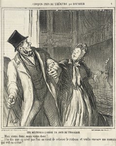 En misforståelse på Odéon... af Honoré Daumier