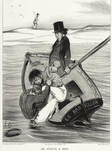 Et oprør om bord af Honoré Daumier