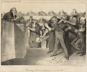 I har ordet, forklar jer, I er frie! af Honoré Daumier