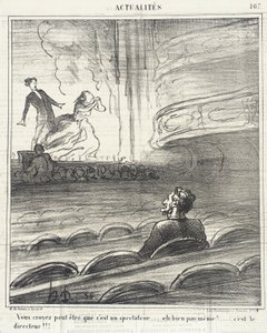 I tror... at han er tilskuer... af Honoré Daumier