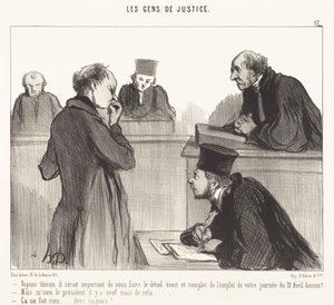 At se vidne ville det være vigtigt at... af Honoré Daumier