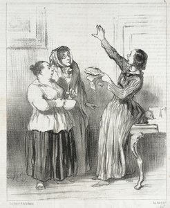 ...hvad er kvinden i dag i samfundet... af Honoré Daumier