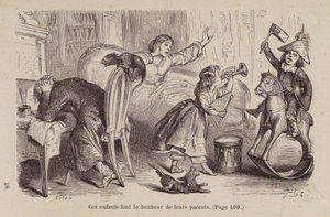 Illustration til Un Bon Petit Diable (kobberstik) af Horace (after) Castelli