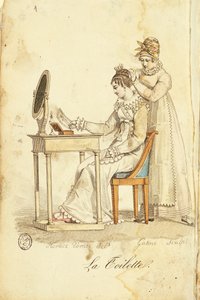 Toilet, fra "Almanach des Modes"