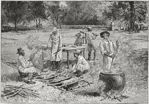 A Southern Barbecue, illustration fra 