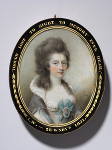 Portræt af Lady Grace Anna Newenham, 1784. af Horace Hone
