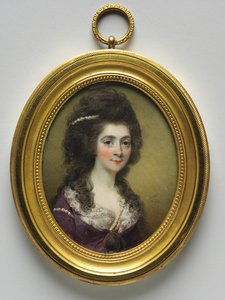 Portræt af en kvinde, kaldet fru Close, 1786. af Horace Hone