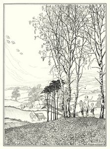 April (litografi) af Horace J. Knowles