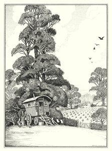 August (litografi) af Horace J. Knowles