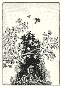 Illustration til Bjergprædikenen (kobberstik) af Horace J. Knowles
