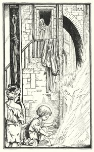 I Nazareth (litografi) af Horace J. Knowles