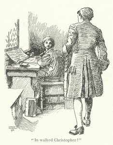 På gåtur med Johann Christoph Bach (litografi) af Horace J. Knowles