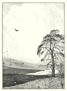 Oktober (litografi) af Horace J. Knowles