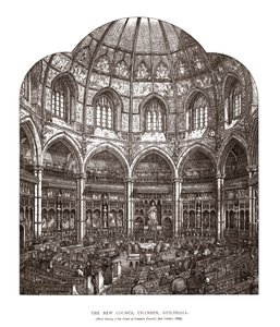 The New Council Chamber Guildhall, 1884, 1886 af Horace Jones