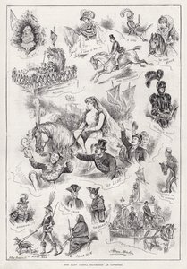 Lady Godiva procession i Coventry (gravering)