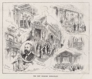 The New Holborn Restaurant (gravering) af Horace Morehen