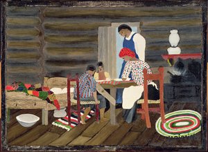 Giving Thanks, ca. 1942 (olie på panel)