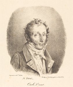 Buste af Carle Vernet af Emile Jean Horace Vernet