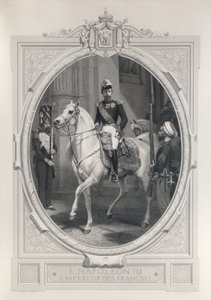 Rytterportræt af Napoleon 3 af Horace Vernet