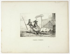 Hold fast af Emile Jean Horace Vernet