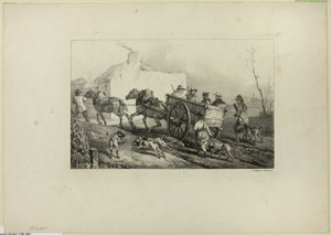 Jægere af Emile Jean Horace Vernet