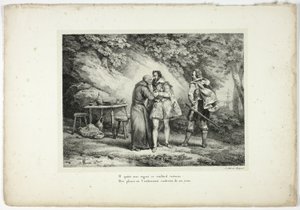 Han forlader denne dydige gamle mand med beklagelse... af Horace Vernet