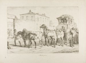 Mail Coach af Emile Jean Horace Vernet
