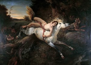 Mazeppa og ulvene, 1826.