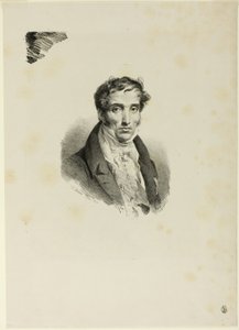 Portræt af Pierre Guerin af Emile Jean Horace Vernet