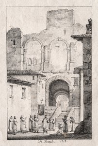 Procession ved Arles af Emile Jean Horace Vernet