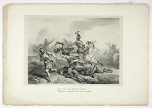 BOURBON kaster sig over denne stolte fjende... af Horace Vernet