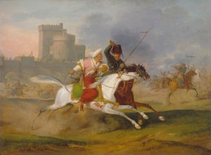 Turk og Kosak, 1809 af Emile Jean Horace Vernet