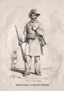 Frivillig partisan af Emile Jean Horace Vernet