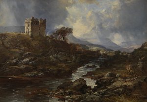 Kinlochaline Slot af Horatio McCulloch