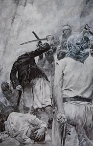 En piratkamp (litho)