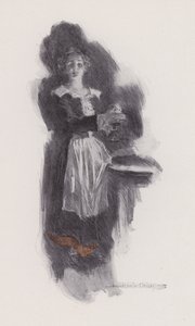 Illustration til Evangeline, A Tale of Arcadie, af Henry Wadsworth Longfellow (litho) af Howard Chandler (after) Christy