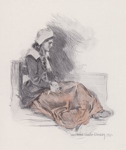 Illustration til Evangeline, A Tale of Arcadie, af Henry Wadsworth Longfellow (litho)