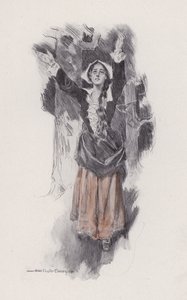 Illustration til Evangeline, A Tale of Arcadie, af Henry Wadsworth Longfellow (litho)