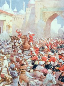 Sir Henry Havelock (1795-1857) ved Relief of Lucknow af Howard Davie