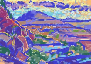 Land og lys, Sedona (computerkunst)