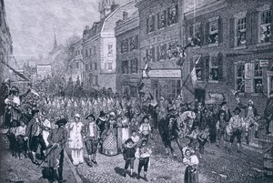 Karneval i Philadelphia, illustration fra 