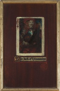 Sir Jack of Diamonds (olie på panel) af Howard Pyle