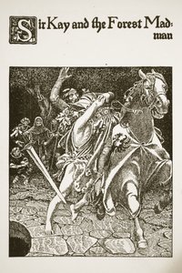 Sir Kay and the Forest Madman, illustration fra 