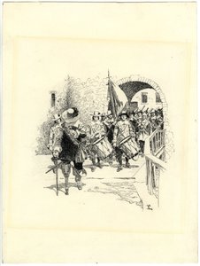 Tailpiece for The Evolution of New York, II af Howard Pyle