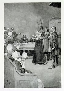 The Trial of a Witch, illustration fra 