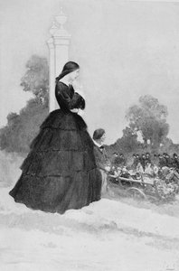 De bragte deres døde og sårede på Hay Wagons, illustration fra 