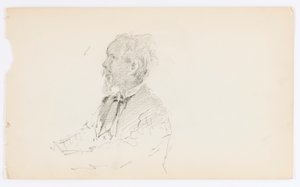 Uden titel (Hoved af skægget mand) af Howard Russell Butler