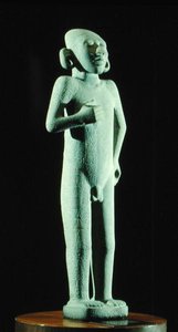 Den unge mand fra Tamuin, sen postklassisk periode (1300-1521) (sten) (se også 207852) af Huaxtec Huaxtec