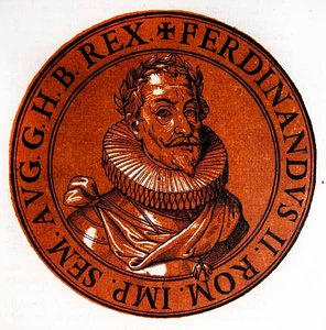 Medaljonportræt af Ferdinand II, hellig romersk kejser