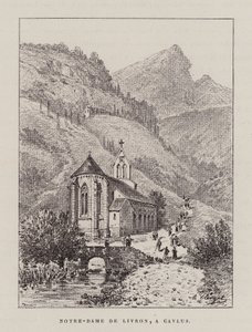 Notre-Dame De Livron, A Caylus (stik) af Hubert Clerget